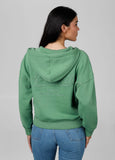 Bluza rozpinana z kapturem damska Washed Manzanita II