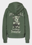 Bluza rozpinana z kapturem Washed LOVIA SWEETIE