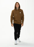 BLUZA Z KAPTUREM SMALL LOGO BRĄZOWA - kup z Pit Bull West Coast Oficjalny Sklep
