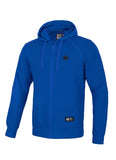 Bluza rozpinana z kapturem SMALL LOGO 280 GSM Niebieska - kup z Pit Bull West Coast Oficjalny Sklep