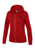 Bluza damska rozpinana z kapturem SMALL LOGO 22 Czerwona - kup z Pit Bull West Coast Oficjalny Sklep