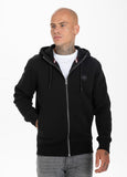 BLUZA ROZPINANA Z KAPTUREM  SMALL LOGO PREMIUM PIQUE CZARNA - kup z Pit Bull West Coast Oficjalny Sklep