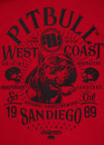 Bluza z kapturem SAN DIEGO 89 Czerwona - kup z Pit Bull West Coast Oficjalny Sklep