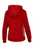 Bluza damska rozpinana z kapturem DAISY French Terry Czerwona - kup z Pit Bull West Coast Oficjalny Sklep