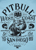 Bluza rozpinana z kapturem SAN DIEGO 89 Błękitna - kup z Pit Bull West Coast Oficjalny Sklep