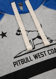 Longsleeve z kapturem Heavyweight CALIFORNIA Szary/Niebieski - kup z Pit Bull West Coast Oficjalny Sklep