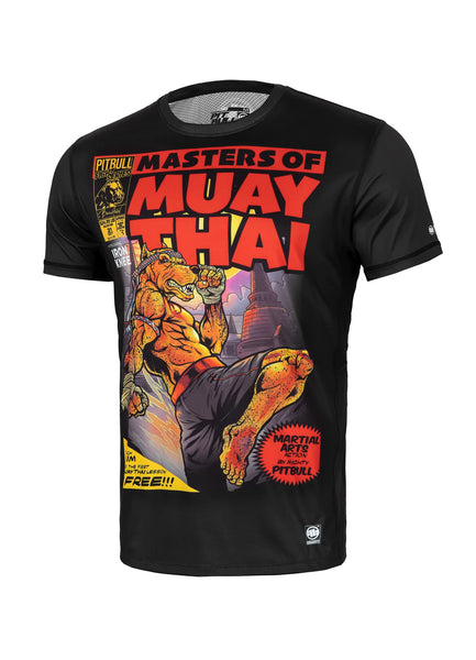 Koszulka Sportowa MASTERS OF MUAY THAI Czarna - kup z Pit Bull West Coast Oficjalny Sklep 