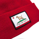 Czapka CALIFORNIA DOG Czerwona - kup z Pit Bull West Coast Oficjalny Sklep