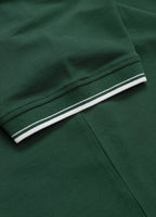 Koszulka POLO PIQUE STRIPES REGULAR Zielona