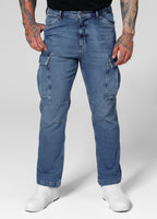 Jeansowe Spodnie Cargo DEERHORN Classic Wash