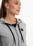 Bluza rozpinana z kapturem damska French Terry Small Logo