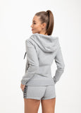 Bluza rozpinana z kapturem damska French Terry Small Logo
