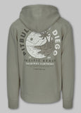 Bluza męska rozpinana z kapturem Washed PLANET SURF