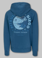 Bluza męska rozpinana z kapturem Washed PLANET SURF
