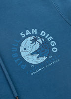 Bluza męska rozpinana z kapturem Washed PLANET SURF