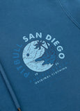 Bluza męska rozpinana z kapturem Washed PLANET SURF