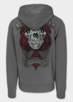 Bluza męska rozpinana z kapturem Washed ACE OF SPADES