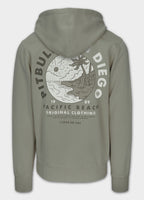 Bluza męska rozpinana z kapturem Washed PLANET SURF