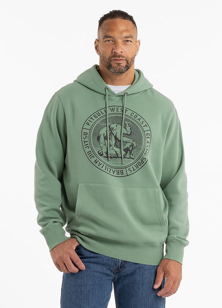 Bluza męska z kapturem Washed VINTAGE BJJ