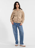 Bluza rozpinana z kapturem damska Washed MANZANITA HEART