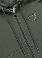 Bluza rozpinana z kapturem damska Washed MANZANITA HEART