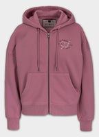 Bluza rozpinana z kapturem damska Washed MANZANITA HEART
