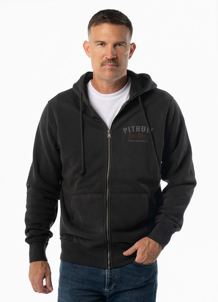 Bluza rozpinana z kapturem Washed STRENGTH & RESPECT