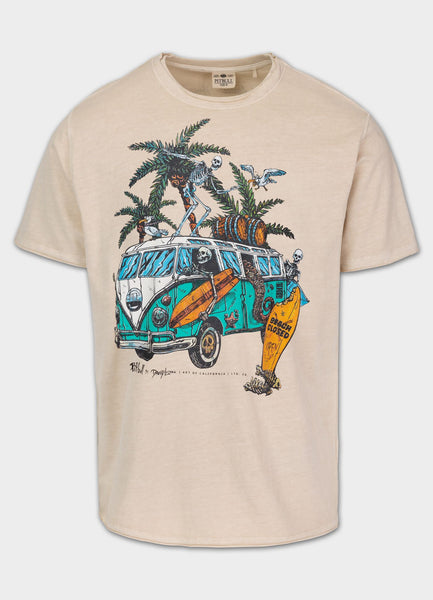 Koszulka męska Denim Washed Raw OPEN BEACH