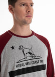 Longsleeve Garment Washed Raglan California