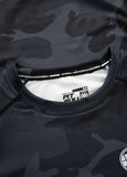 Longsleeve Rashguard Performance Pro plus All Black Camo Small Logo