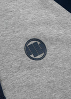 Bluza rozpinana z kapturem SMALL LOGO 280 GSM Szara/Granatowa - kup z Pit Bull West Coast Oficjalny Sklep 