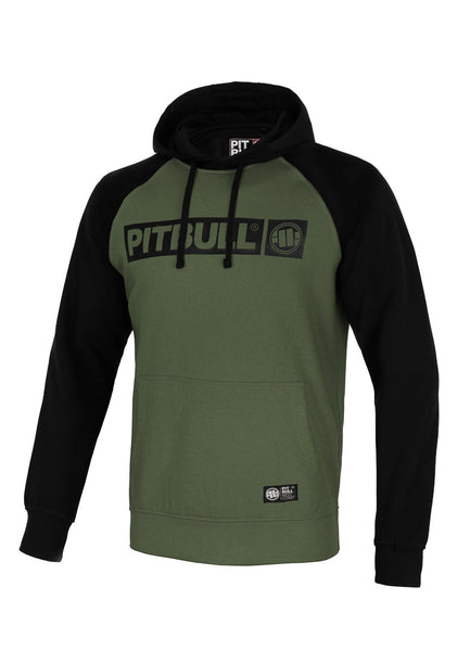 Bluza z kapturem HILLTOP 280 GSM Oliwkowa/Czarna - kup z Pit Bull West Coast Oficjalny Sklep 