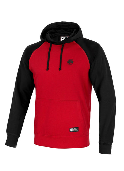 Bluza z kapturem SMALL LOGO 280 GSM Czerwona/Czarna - kup z Pit Bull West Coast Oficjalny Sklep 