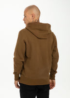 BLUZA Z KAPTUREM SMALL LOGO BRĄZOWA - kup z Pit Bull West Coast Oficjalny Sklep 