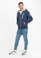 Bluza rozpinana z kapturem SHERPA 2 RUFFIN Granatowa - kup z Pit Bull West Coast Oficjalny Sklep 