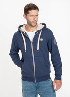 Bluza rozpinana z kapturem SHERPA 2 RUFFIN Granatowa - kup z Pit Bull West Coast Oficjalny Sklep 