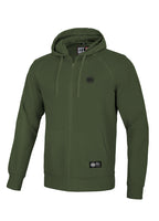 Bluza rozpinana z kapturem SMALL LOGO 280 GSM Oliwkowa - kup z Pit Bull West Coast Oficjalny Sklep 