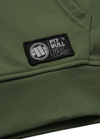 Bluza rozpinana z kapturem SMALL LOGO 280 GSM Oliwkowa - kup z Pit Bull West Coast Oficjalny Sklep 