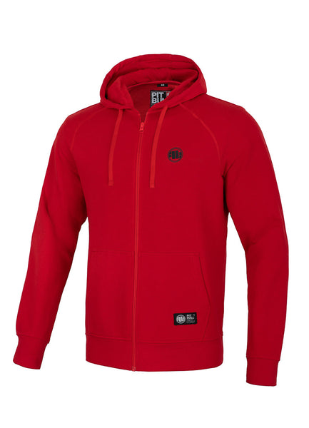 Bluza rozpinana z kapturem SMALL LOGO 280 GSM Czerwona - kup z Pit Bull West Coast Oficjalny Sklep 