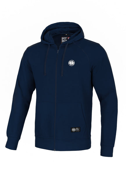 Bluza rozpinana z kapturem SMALL LOGO 280 GSM Granatowa - kup z Pit Bull West Coast Oficjalny Sklep 