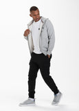 BLUZA ROZPINANA Z KAPTUREM  SMALL LOGO SZARA MLG - kup z Pit Bull West Coast Oficjalny Sklep 