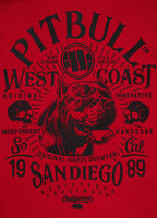 Bluza z kapturem SAN DIEGO 89 Czerwona - kup z Pit Bull West Coast Oficjalny Sklep 