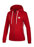 Bluza damska rozpinana z kapturem DAISY French Terry Czerwona - kup z Pit Bull West Coast Oficjalny Sklep 