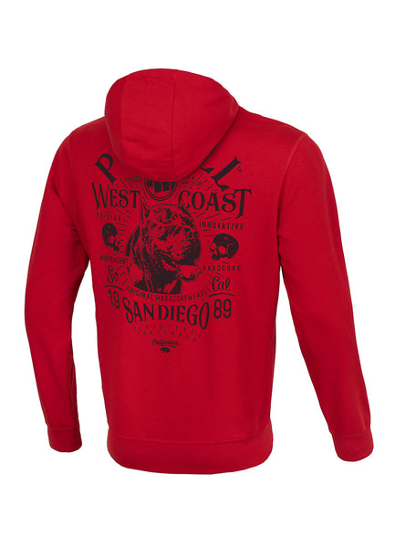 Bluza z kapturem SAN DIEGO 89 Czerwona - kup z Pit Bull West Coast Oficjalny Sklep 