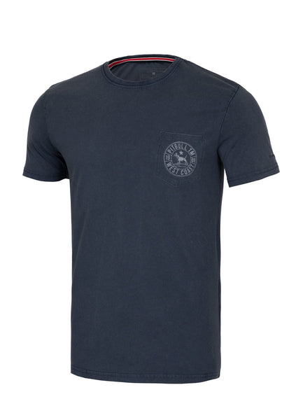 Koszulka Denim Washed Circle Dog Pocket