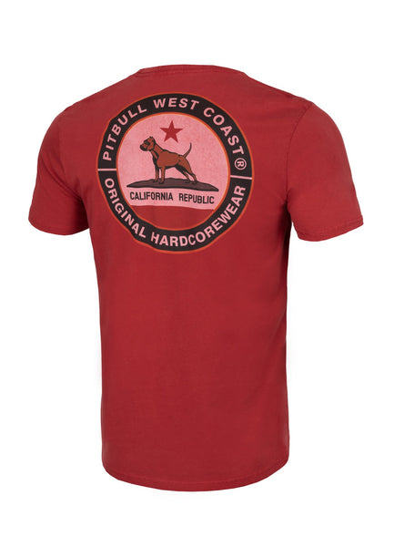 Koszulka Middleweight CALIFORNIA DOG Burgundowa - kup z Pit Bull West Coast Oficjalny Sklep 