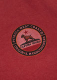 Koszulka Middleweight CALIFORNIA DOG Burgundowa - kup z Pit Bull West Coast Oficjalny Sklep 