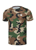Koszulka Slim Fit SMALL LOGO Woodland Camo - kup z Pit Bull West Coast Oficjalny Sklep 