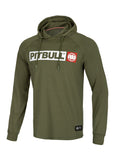 Longsleeve z kapturem Heavyweight HILLTOP Oliwkowy - kup z Pit Bull West Coast Oficjalny Sklep 