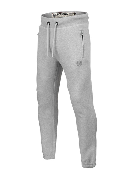 SPODNIE DRESOWE PREMIUM PIQUE SMALL LOGO SZARE MLG - kup z Pit Bull West Coast Oficjalny Sklep 